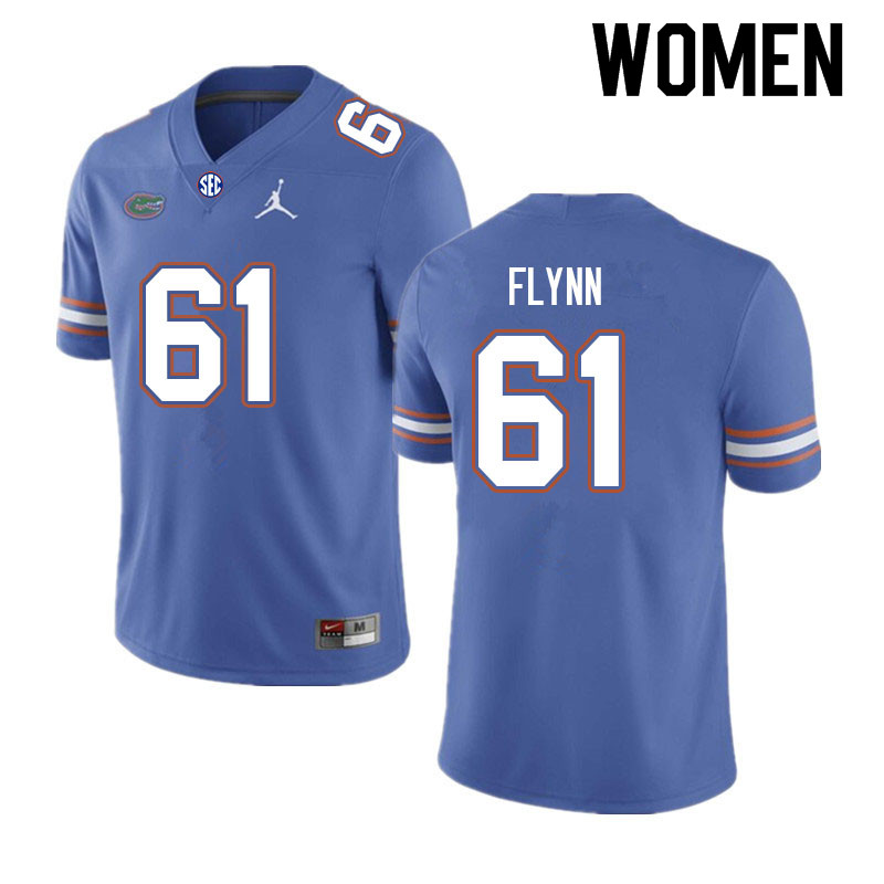 Women #61 Nicolas Flynn Florida Gators College Football Jerseys Sale-Royal